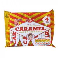 Tunnocks Caramel Wafer Biscuits (4 pack) 120g - Best Before: 02/2026 Tunnocks Caramel Wafer Biscuits (4 pack) 120g - Best Before: 02/2026